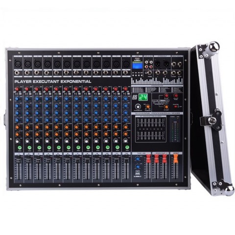 Mixer audio 16 canale cu amplificator de mare putere 1800W * 2  All-in-one profesional cu Bluetooth