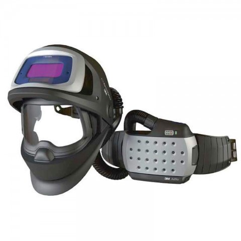 Mască de sudură automată, cu sistem de protecție respiratorie, pentru sudură cu arc electric, 3M Speedglas 9100 FX Air
