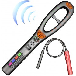 Detector profesional de microfoane GSM, Bluetooth si WiFi, detector unde magnetice si electromagnetice - antispionaj Flytec™