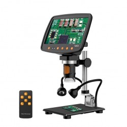 Microscop digital profesional portabil 1-1000X Dittom 10MP monitor 7 inch Full HD pentru reparații electroniști, bijutieri, analize medicale