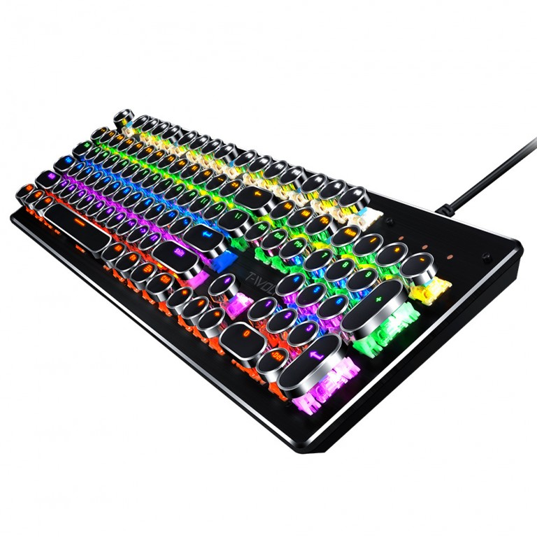 blackboard peppermint Democratic Party Tastatura mecanica retro gaming, iluminare curcubeu cu multiple efecte -  5A010D13E1TAS05N0022K1087