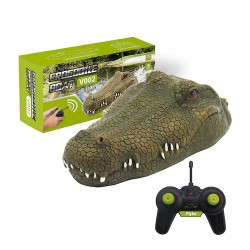 Barcă / Navomodel în formă de monstru crocodil, de mers pe apă cu telecomandă - Jucărie amuzantă pentru copii