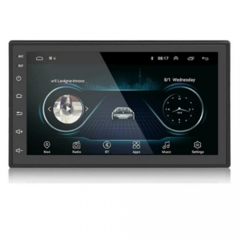 Navigație SatLink™ Android 9.1, display 7 inch Vw , Nissan , Opel , Ford Wifi , Bluetooth , Waze, Conectori ajustabili și suporți prindere, Ramă 2DIN