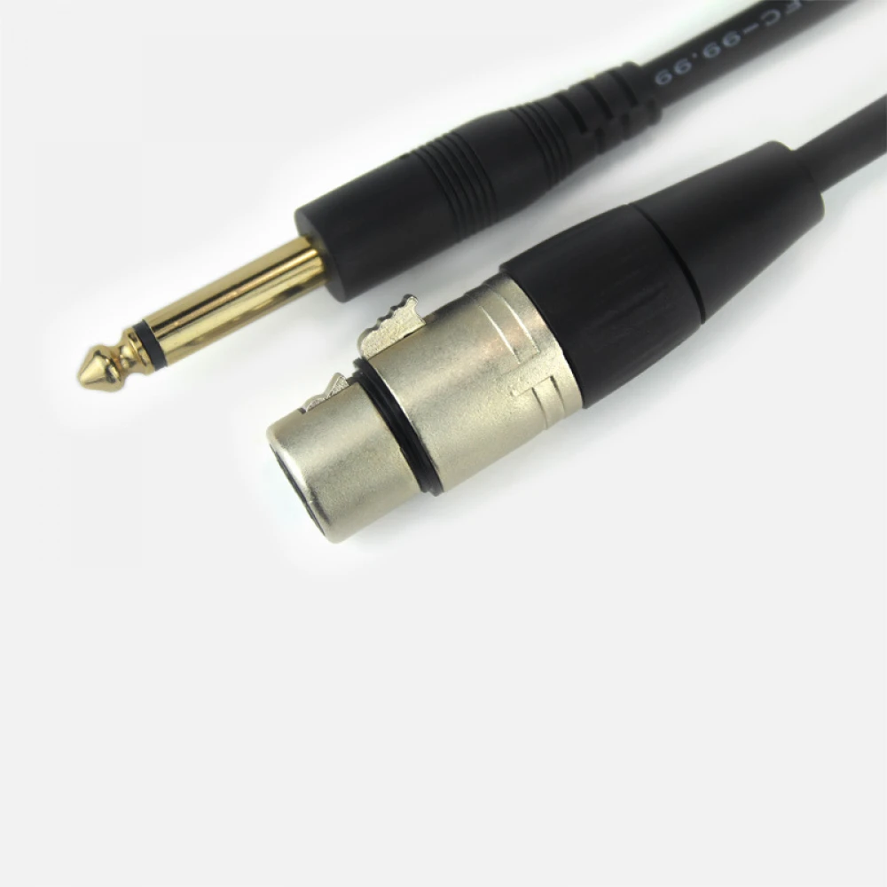 Cablu audio pentru microfon cu conectori XLR mama - Jack 6.5 tata de 15 M Cablu audio pentru microfon cu conectori XLR mama - Jack 6.5 tata de 15 M