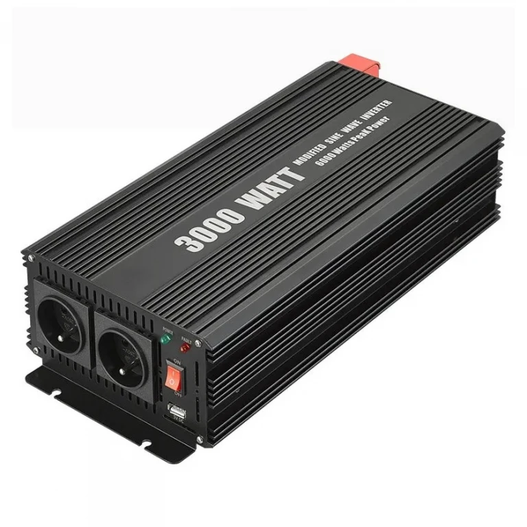 Invertor / convertor auto de tensiune 12/24V-230V la 3000W cu undă sinusoidală modificată / panou solar / rulotă , casa, cabana Invertor / convertor auto de tensiune 12/24V-230V la 3000W cu undă sinusoidală modificată / panou solar / rulotă , casa, cabana