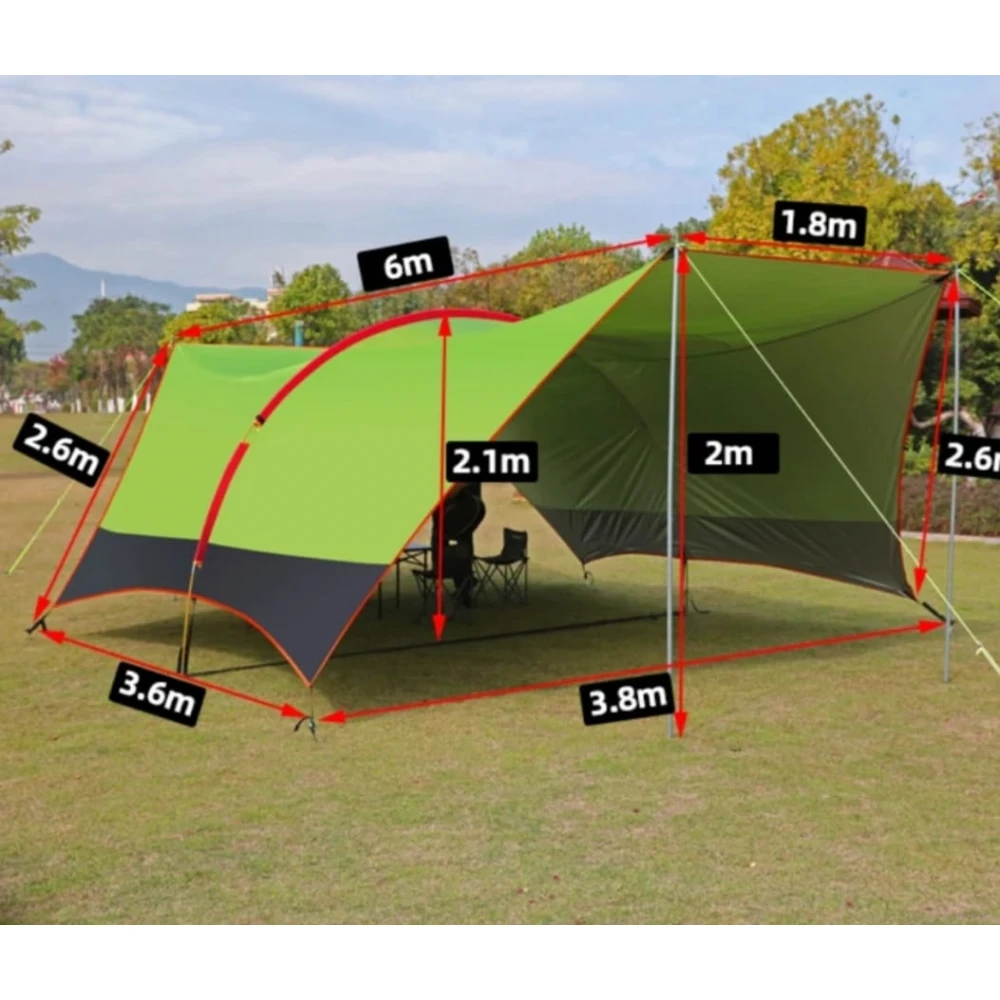 Pavilion umbrar pentru grădină/camping, 600 x 380, cort minunat conferă protecție optimă împotriva soarelui la petreceri, întâlniri, grătare Pavilion umbrar pentru grădină/camping, 600 x 380, cort minunat conferă protecție optimă împotriva soarelui la petreceri, întâlniri, grătare