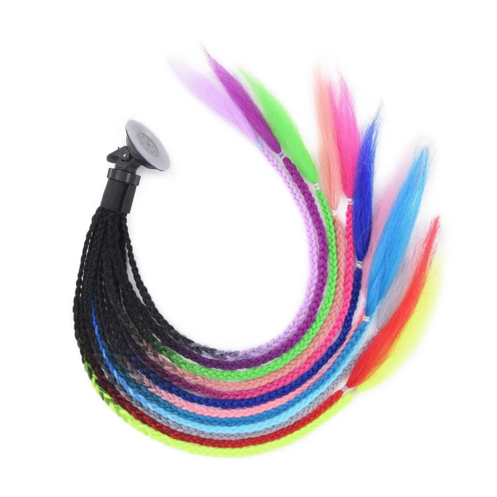 Coadă pentru cască moto-velo cu împletituri multicolorate - Flytec™