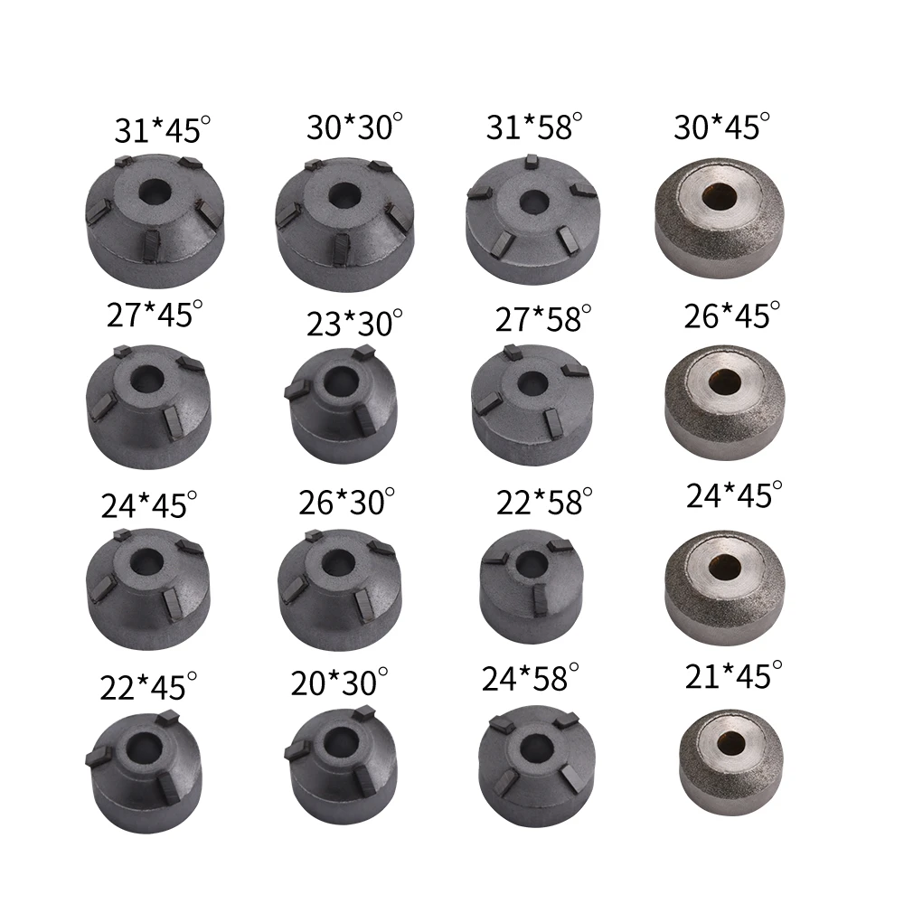 Set freze de rectificare scaun supape motocicletă, 20 piese pentru Honda, Suzuki, Jialing - Breckner™ Set freze de rectificare scaun supape motocicletă, 20 piese pentru Honda, Suzuki, Jialing - Breckner™