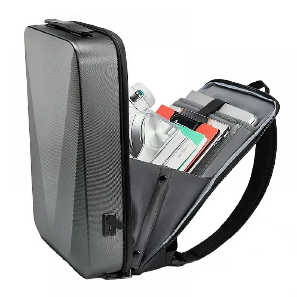 Rucsac pentru laptop, impermeabil, design modern, 15.6 inch,20L, port USB, unisex, blocare TSA, carcasa din plastic, slim Rucsac pentru laptop, impermeabil, design modern, 15.6 inch,20L, port USB, unisex, blocare TSA, carcasa din plastic, slim