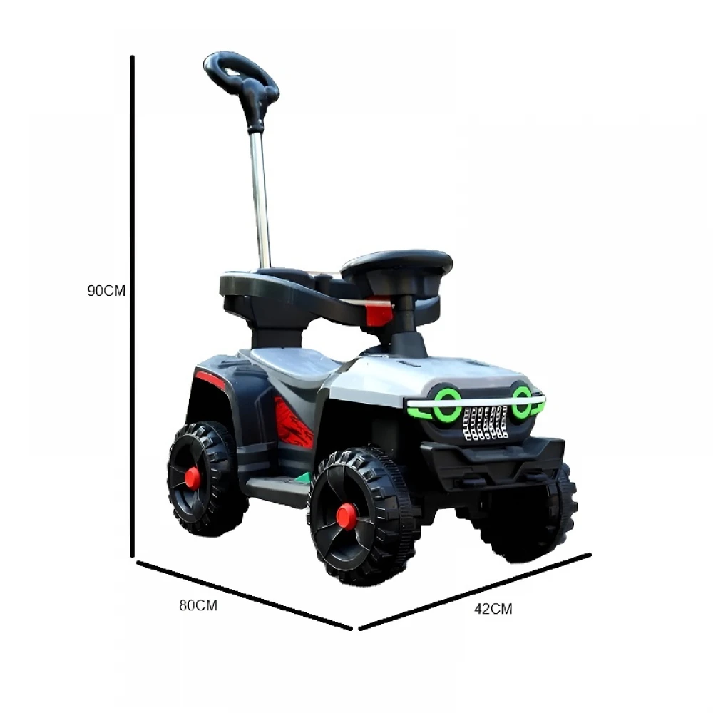 Mașină electrică pentru copii, ATV cu mâner de împins, telecomandă, muzică, lumini, scaun cu spătar înalt, parasolar, baterie 6V Mașină electrică pentru copii, ATV cu mâner de împins, telecomandă, muzică, lumini, scaun cu spătar înalt, parasolar, baterie 6V