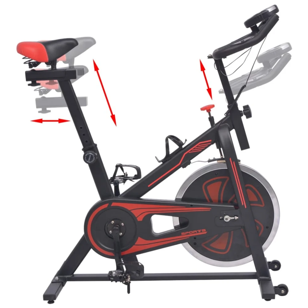 Bicicletă adulți fitness spinning medicinală - indoor, cu volantă 7kg, ghidon și șa reglabile, greutate maxima 120kg Bicicletă adulți fitness spinning medicinală - indoor, cu volantă 7kg, ghidon și șa reglabile, greutate maxima 120kg