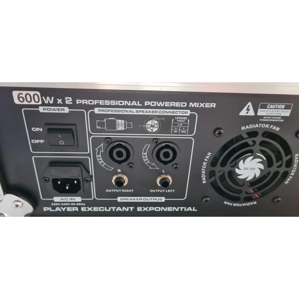 Mixer audio profesional 12 canale, 600W x 2, 12 intrări microfon/instrumente, funcție karaoke, efecte, bluetooth, USB/SD, LCD Mixer audio profesional 12 canale, 600W x 2, 12 intrări microfon/instrumente, funcție karaoke, efecte, bluetooth, USB/SD, LCD
