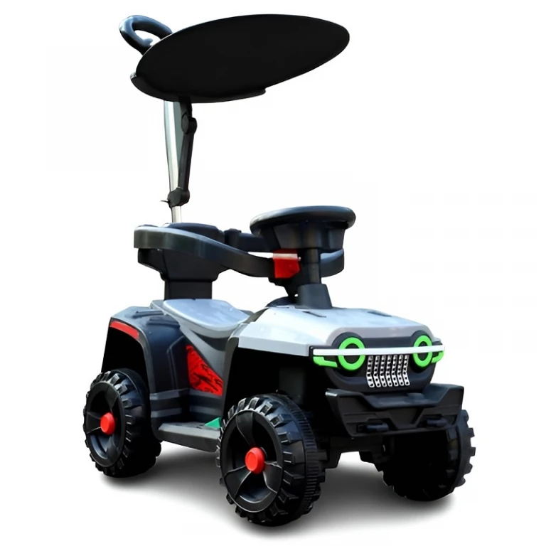 Mașină electrică pentru copii, ATV cu mâner de împins, telecomandă, muzică, lumini, scaun cu spătar înalt, parasolar, baterie 6V Mașină electrică pentru copii, ATV cu mâner de împins, telecomandă, muzică, lumini, scaun cu spătar înalt, parasolar, baterie 6V