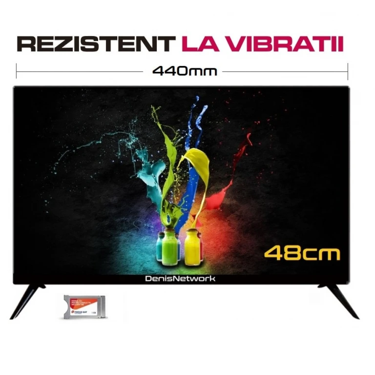 RESIGILAT - Televizor mic auto, portabil, mobil, LED HD, TV 12V, 220V pentru rulotă, camion, camping, baterii cu panou solar RESIGILAT - Televizor mic auto, portabil, mobil, LED HD, TV 12V, 220V pentru rulotă, camion, camping, baterii cu panou solar