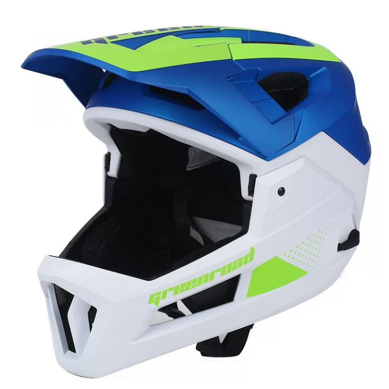 Cască MTB Full Face, Mountain Bike, Albastră, Stil, Protecție și Performanță - Flytec™ Cască MTB Full Face, Mountain Bike, Albastră, Stil, Protecție și Performanță - Flytec™