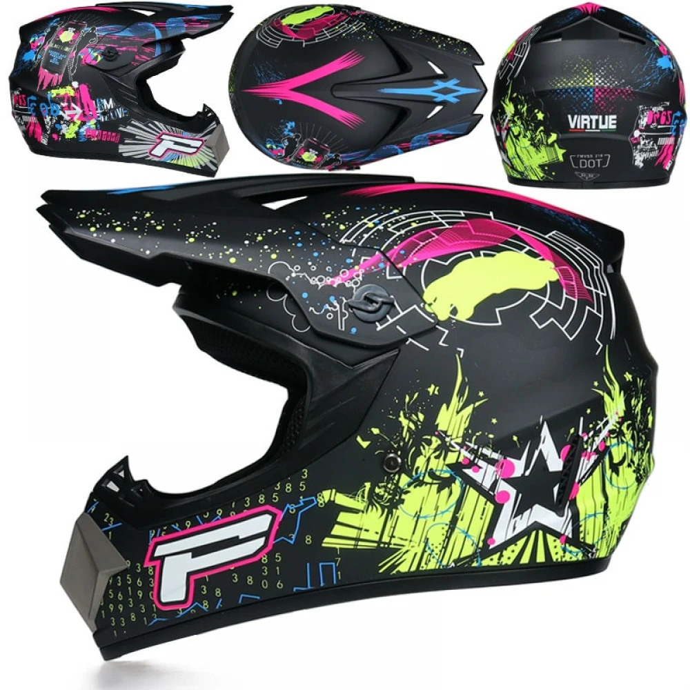 Cască Cross pentru Motociclete, Dirt Bike, Mountaign bike, Enduro, Atv, Mărime S, M, L, XL - Flytec™ Cască Cross pentru Motociclete, Dirt Bike, Mountaign bike, Enduro, Atv, Mărime S, M, L, XL - Flytec™