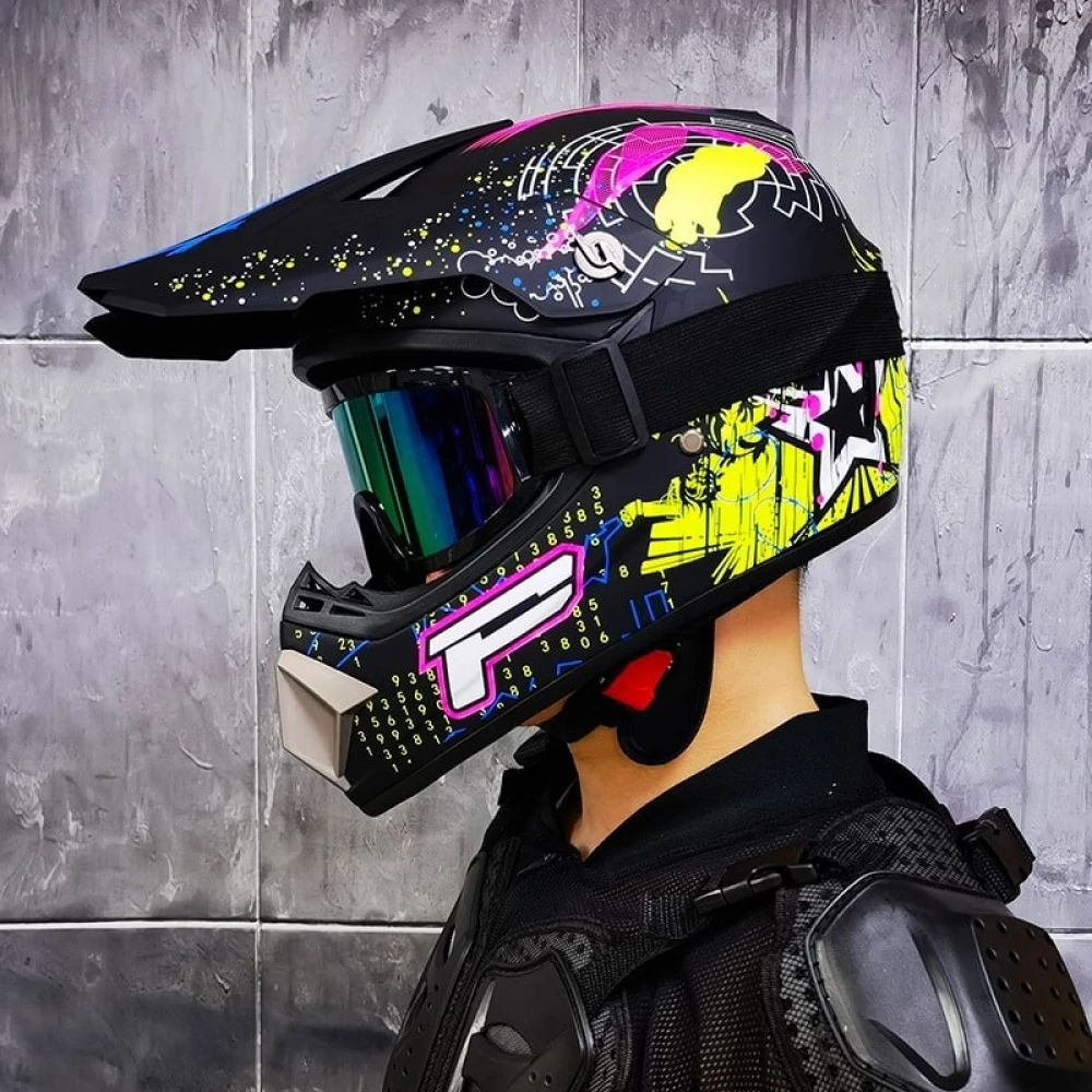 Cască Cross pentru Motociclete, Dirt Bike, Mountaign bike, Enduro, Atv, Mărime S, M, L, XL - Flytec™ Cască Cross pentru Motociclete, Dirt Bike, Mountaign bike, Enduro, Atv, Mărime S, M, L, XL - Flytec™