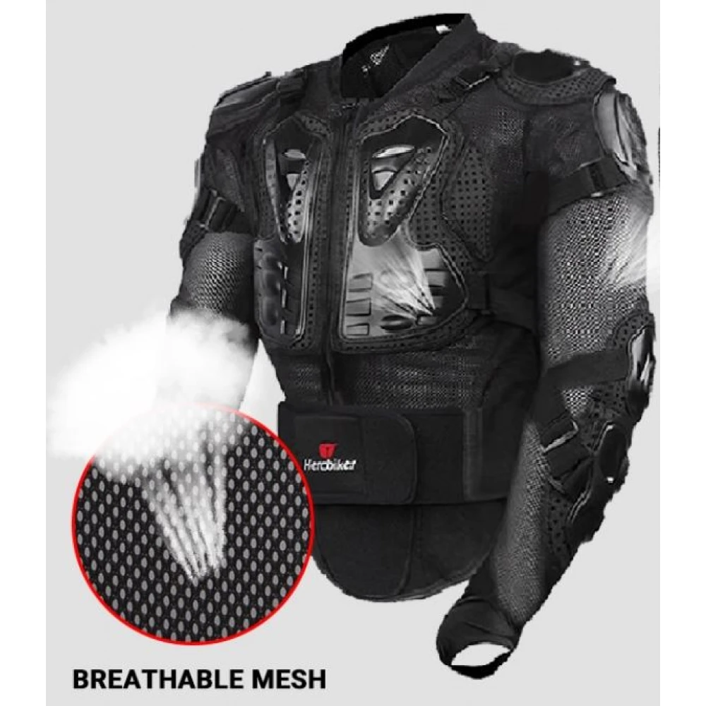 Armură de protecție motocicletă, geacă moto velo, reglabilă pe corp din material respirabil cu multiple puncte de protecție - Flytec™ Armură de protecție motocicletă, geacă moto velo, reglabilă pe corp din material respirabil cu multiple puncte de protecție - Flytec™