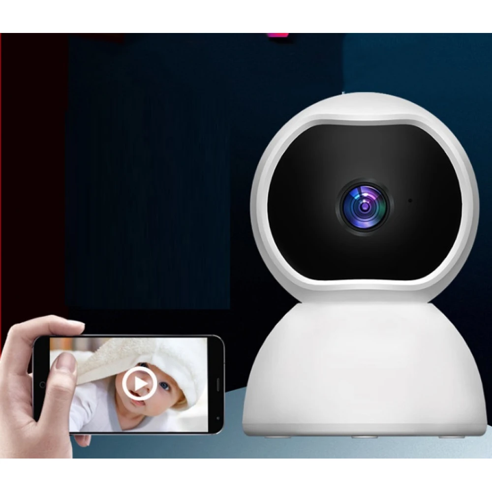 Camera supraveghere smart WI-FI, Monitor bebeluși, copii, animale, casa / Rotire 360 / Comunicare bidirecțională / Night vision cu detecție mișcare Camera supraveghere smart WI-FI, Monitor bebeluși, copii, animale, casa / Rotire 360 / Comunicare bidirecțională / Night vision cu detecție mișcare