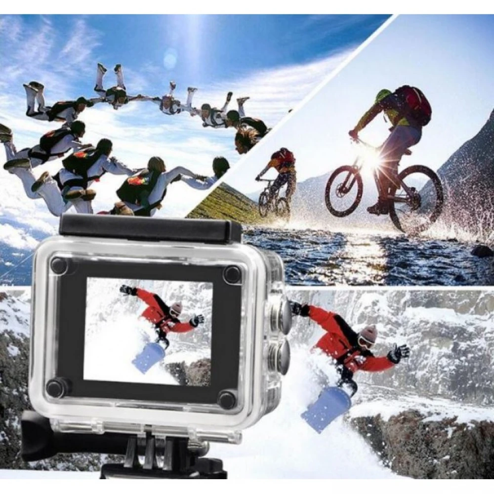 Pachet Cască Cross / Enduro/ Atv / Motocicletă + Camera Video Sport 4k Wi-Fi + Mănuși + Ochelari + Cagulă - Flytec™