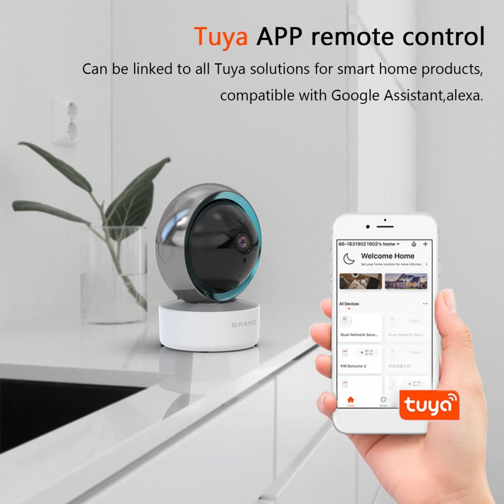Cameră Wifi, Baby monitor, Cameră de supraveghere aplicație Tuya SMART home, Detectare mișcare, Comunicare audio Cameră Wifi, Baby monitor, Cameră de supraveghere aplicație Tuya SMART home, Detectare mișcare, Comunicare audio