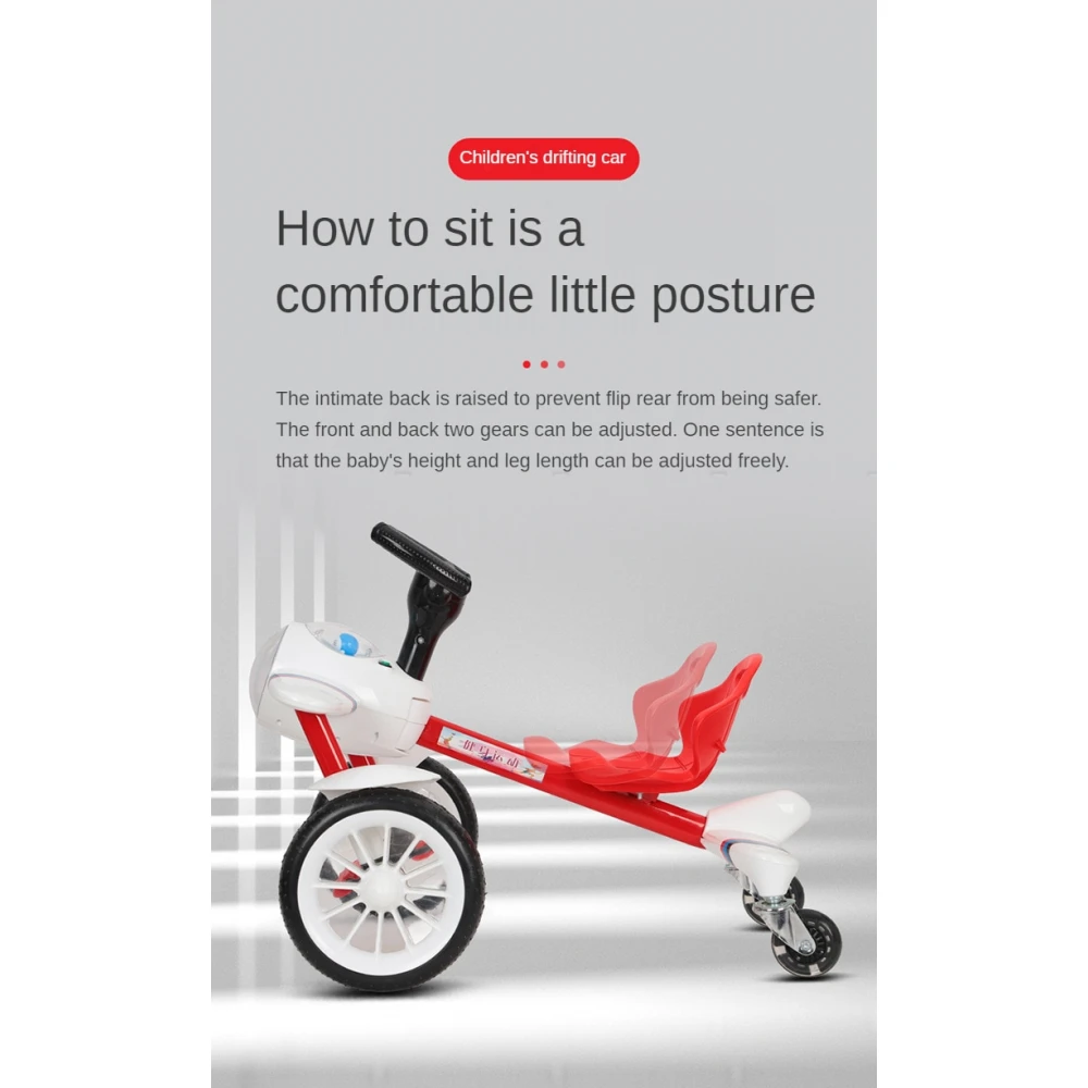 Bicicletă/ kart/ drift pentru copii cu 4 roți, în formă de avion cu pedale și scaun ergonomic Bicicletă/ kart/ drift pentru copii cu 4 roți, în formă de avion cu pedale și scaun ergonomic