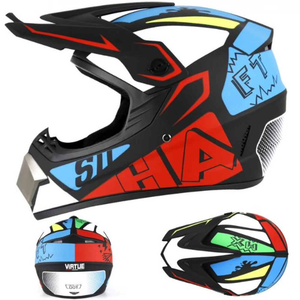Cască Cross full face pentru Motociclete, Dirt Bike, MX/Enduro, Atv, Mărime M, L, XL, Trotinetă Electrică - Flytec™ Cască Cross full face pentru Motociclete, Dirt Bike, MX/Enduro, Atv, Mărime M, L, XL, Trotinetă Electrică - Flytec™