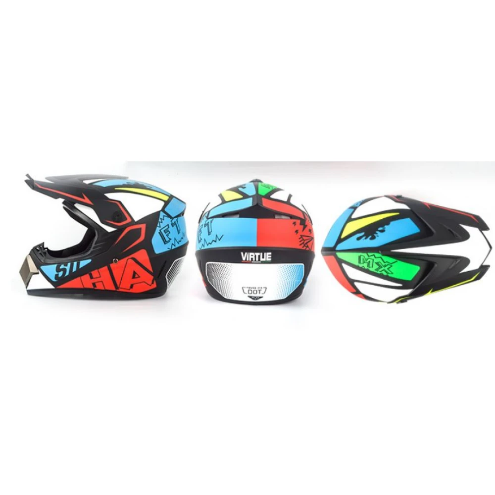 Cască Cross full face pentru Motociclete, Dirt Bike, MX/Enduro, Atv, Mărime M, L, XL, Trotinetă Electrică - Flytec™ Cască Cross full face pentru Motociclete, Dirt Bike, MX/Enduro, Atv, Mărime M, L, XL, Trotinetă Electrică - Flytec™
