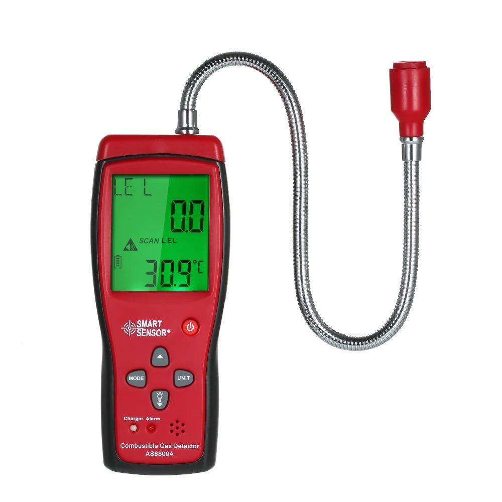 Dispozitiv profesional de inaltă precizie, pentru detectare gaz metan si LEL, scurgere gaze, analizor gaze de combustie, detector de gaz portabil cu senzor flexibil Dispozitiv profesional de inaltă precizie, pentru detectare gaz metan si LEL, scurgere gaze, analizor gaze de combustie, detector de gaz portabil cu senzor flexibil