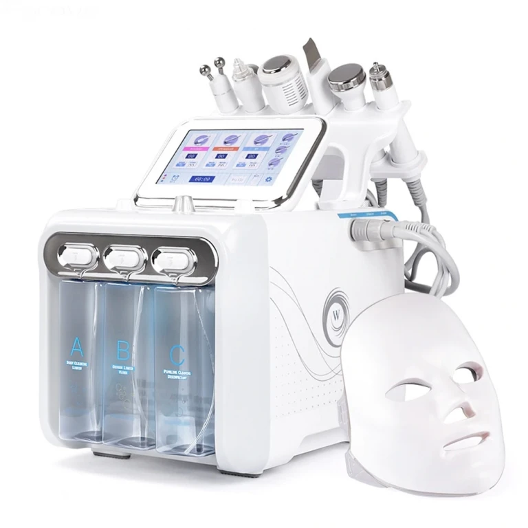 Aparat profesional pentru ten, Hydradermabraziune cu Mască, Aparat Cosmetic Profesional 7in1 H2O2, Jet Hidroxigen Micro Bule, Indepartare Puncte Negre, Acnee, Hidratare, Lifting Aparat profesional pentru ten, Hydradermabraziune cu Mască, Aparat Cosmetic Profesional 7in1 H2O2, Jet Hidroxigen Micro Bule, Indepartare Puncte Negre, Acnee, Hidratare, Lifting