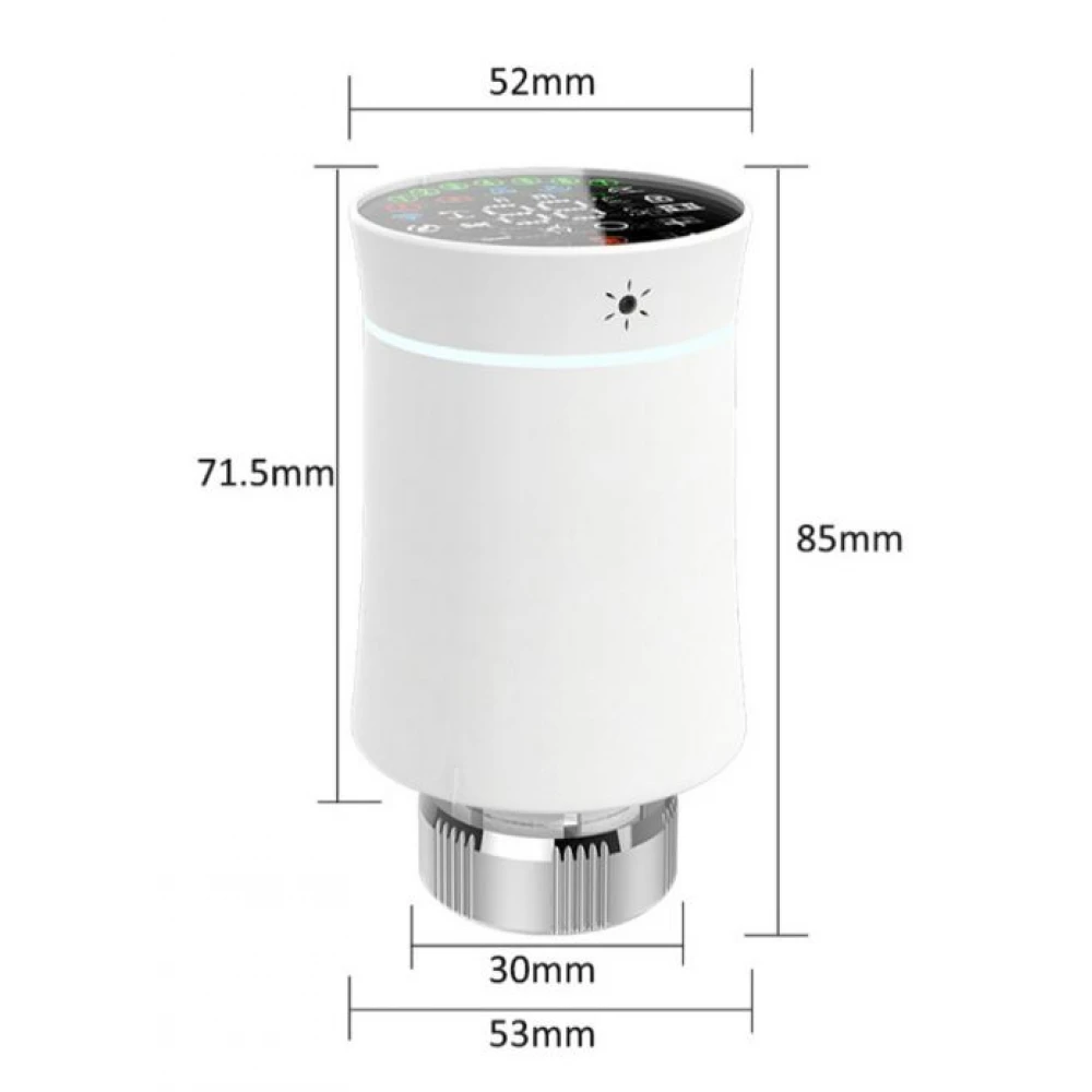 Cap termostatic pentru calorifer, Termostat Smart portabil pentru acasă , afișaj LCD, Tuya, Zigbee Cap termostatic pentru calorifer, Termostat Smart portabil pentru acasă , afișaj LCD, Tuya, Zigbee