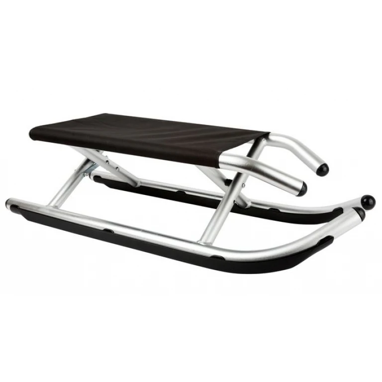 Sanie pliabilă pentru copii, cadru din aluminiu, 90 x 37 x 24 cm, gri-negru pentru sporturi de iarnă Sanie pliabilă pentru copii, cadru din aluminiu, 90 x 37 x 24 cm, gri-negru pentru sporturi de iarnă