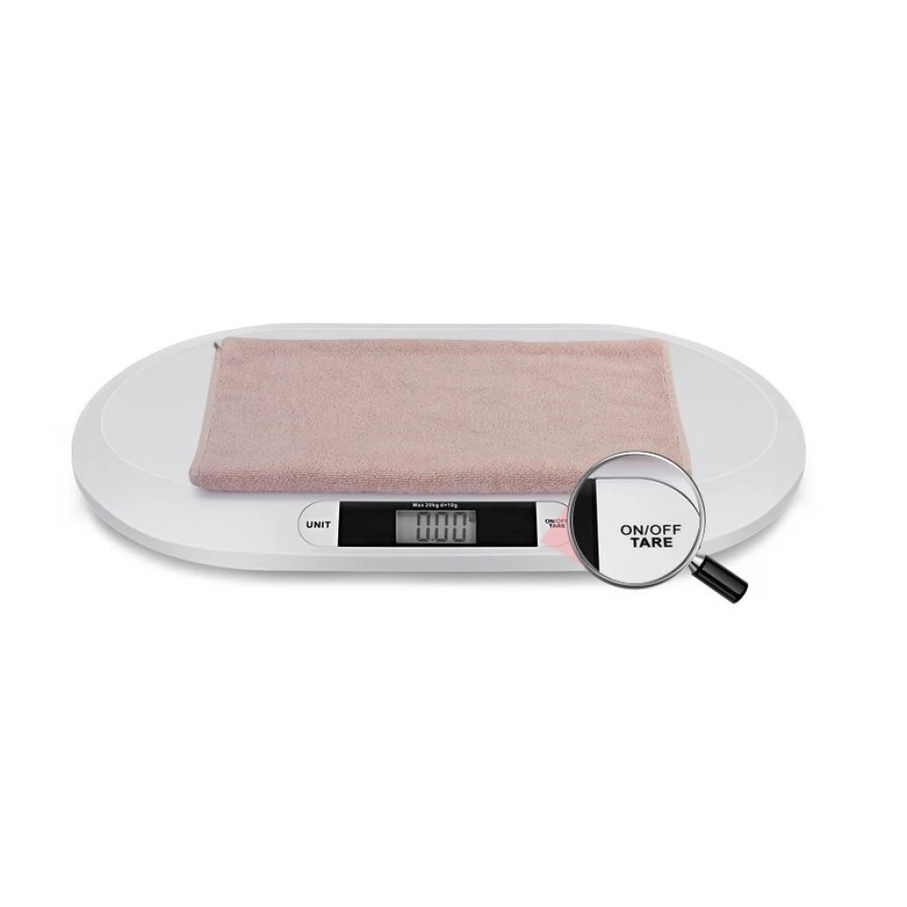 Cântar electronic pentru cântărit bebeluși, afișaj mare LCD cu funcție de scăzut greutatea hainelor - DrDenis™ Cântar electronic pentru cântărit bebeluși, afișaj mare LCD cu funcție de scăzut greutatea hainelor - DrDenis™