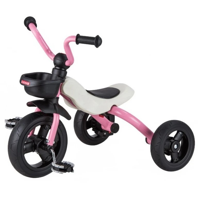 Bicicletă pentru copii cu trei roți / Tricicletă pliabilă cu pedale, scaun ergonomic și coșuleț de depozitare Bicicletă pentru copii cu trei roți / Tricicletă pliabilă cu pedale, scaun ergonomic și coșuleț de depozitare