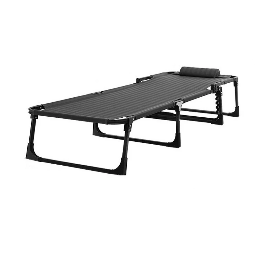Pat pliant solid / Șezlong pliabil pentru camping cu cadru oțel cu material textil impermeabil pentru plajă, gradină, terasă Pat pliant solid / Șezlong pliabil pentru camping cu cadru oțel cu material textil impermeabil pentru plajă, gradină, terasă