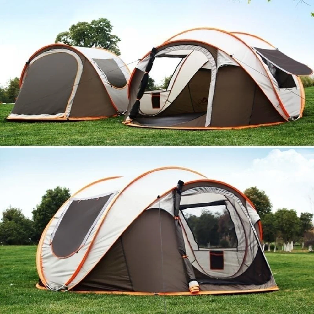 Cort Camping, 3 Persoane, Desfasurare Automata intr-o Secunda, Structura din Aluminiu / Munte / Aventura / Exterior / Drumetie Cort Camping, 3 Persoane, Desfasurare Automata intr-o Secunda, Structura din Aluminiu / Munte / Aventura / Exterior / Drumetie